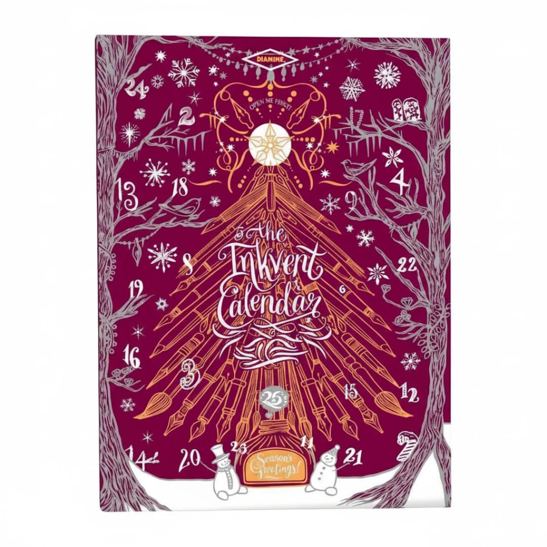 Diamine 2026 Burgundy Inkvent Calendar