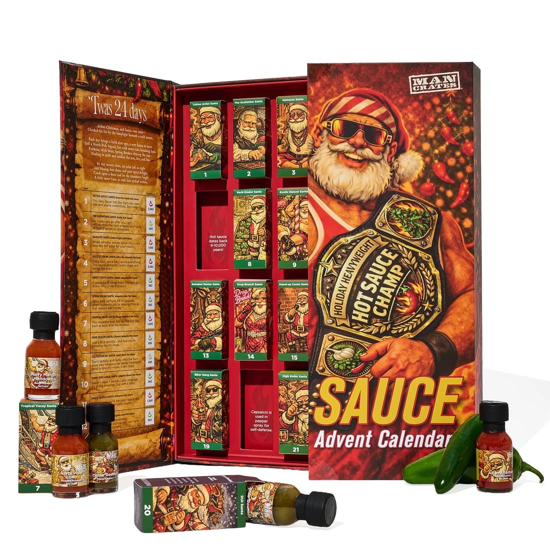 Man Crates 24 Days of Hot Sauce