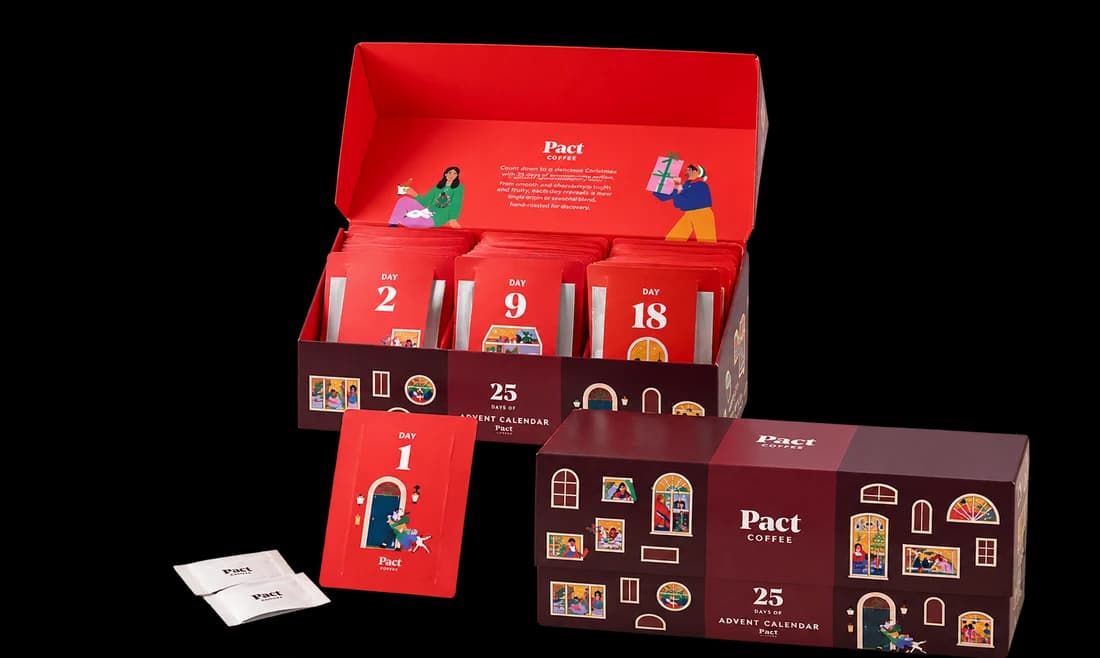 Pact Coffee 2026 25 Day Ground Coffee Advent Calendar