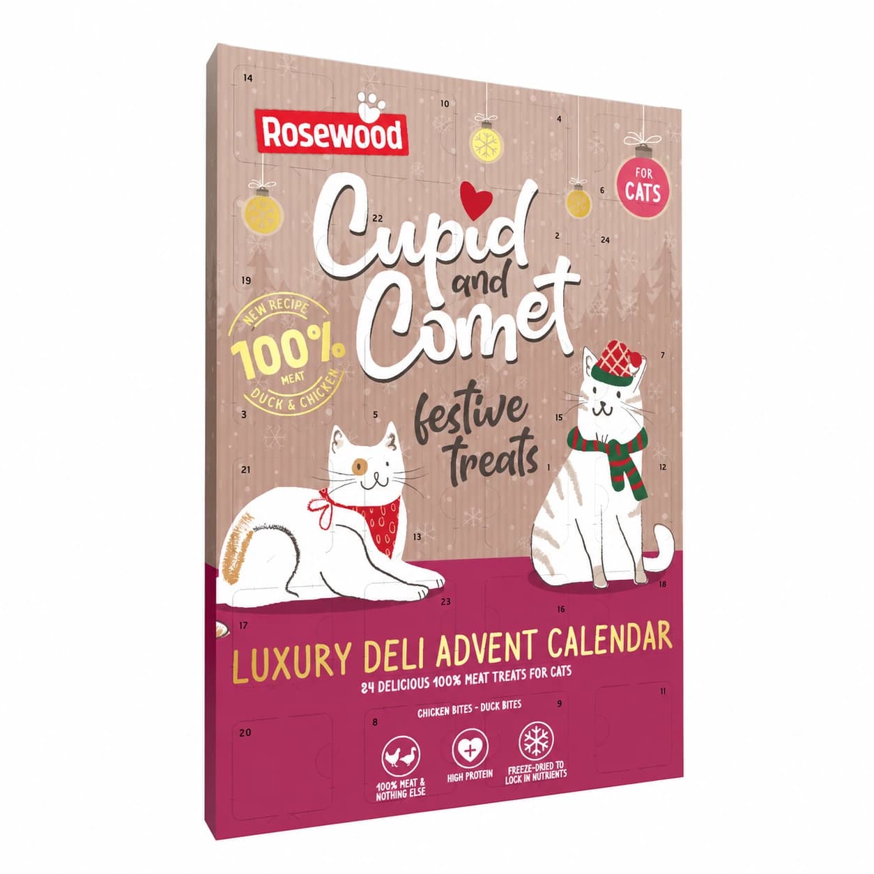 Rosewood Cupid & Comet Luxury Deli Advent Calendar for Cats