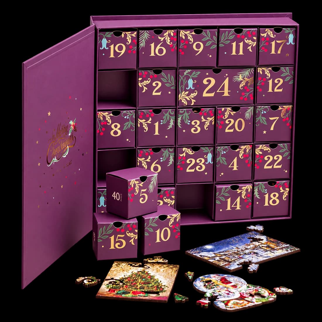 Wentworth Puzzles 24 Days of Christmas Wooden Puzzle Advent Calendar