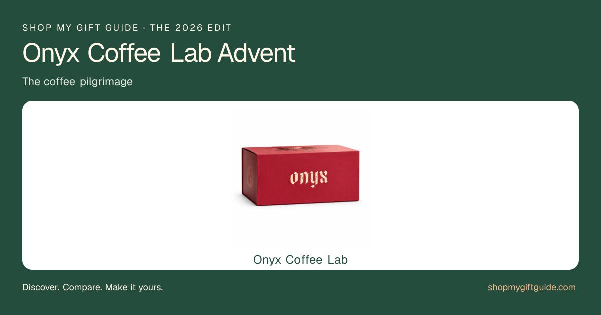 Onyx Coffee Lab 2026 Advent Calendar | The Advent Edit